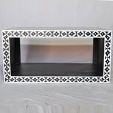Bone inlay Star Geometrical pattern Black Coffee Table